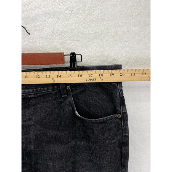 L.L. Bean Mens Double L Classic Fit Jeans 42x32 Black Straight Leg Cotton Denim - Picture 2 of 8